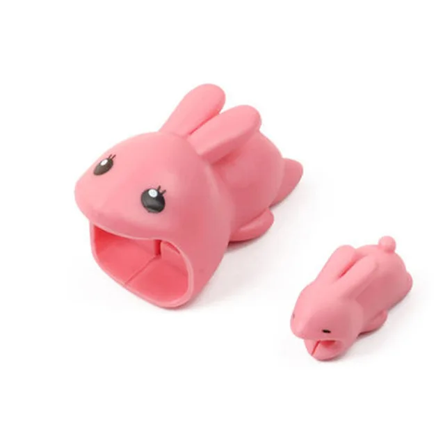 3D мультяшный набор аксессуаров для USB кабеля защита зарядки в виде животного iphone X