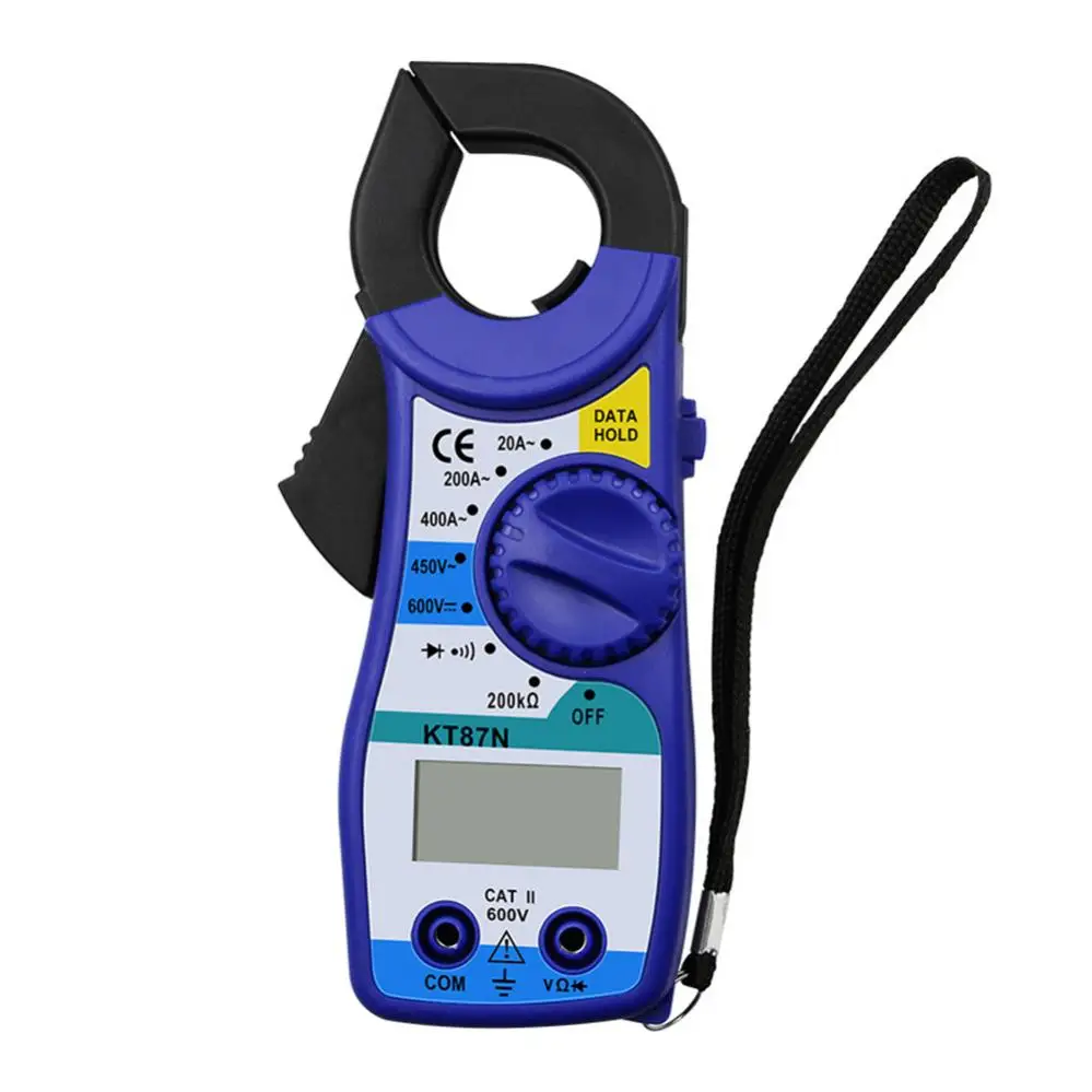 

KT87N Digital Multimeter Ampere Clamp Meter Current Clamp Pincers AC DC Current Voltage Tester Digital Professional