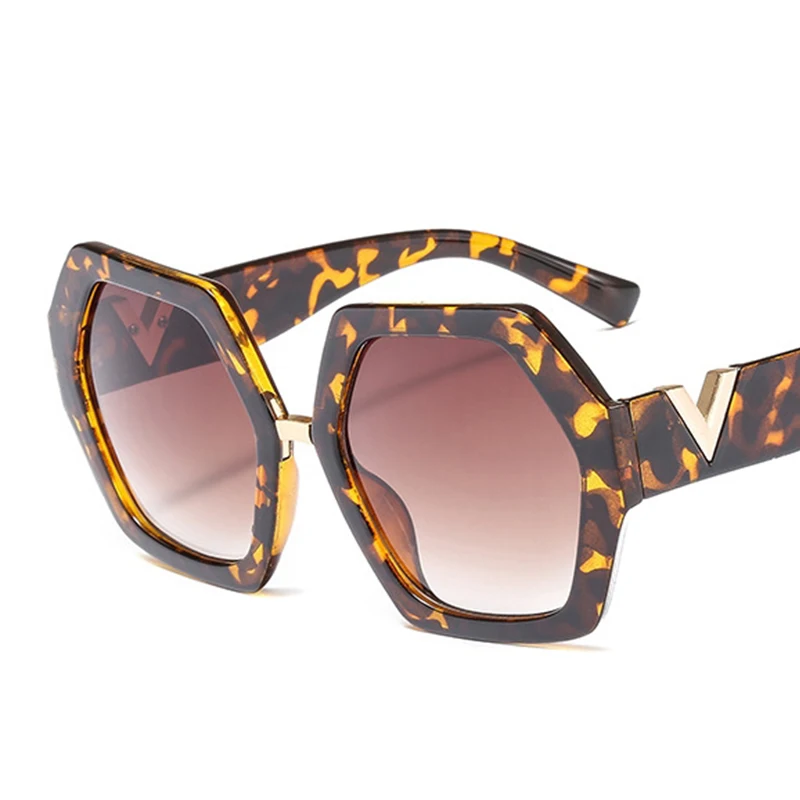 

Polygon Sunglasses For Women New Fashion oversized Square Sun Glasses Female Luxury Brand Big Sun glasses Female Trend Eyewear