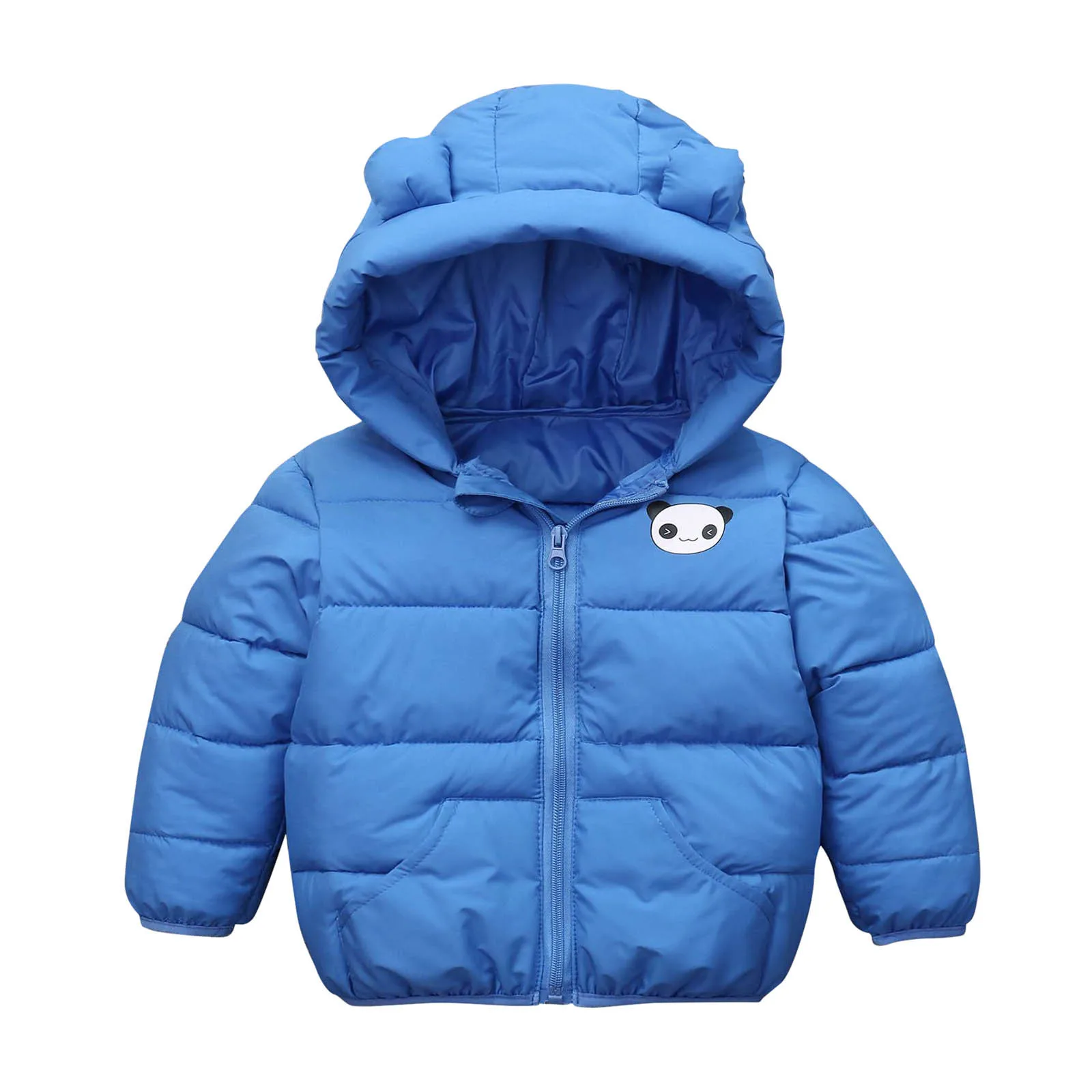

Winter Children Clothes Toddler Baby Boy Girls Cartoon Hooded Coat Zip Up Warm Outerwear Parkas Kids Clothes Куртка Детская