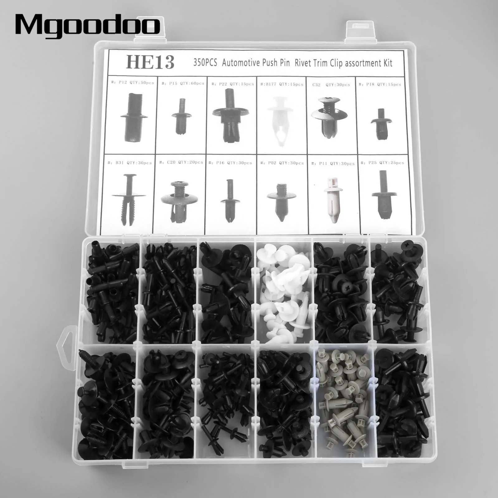 350 ПК кузова автомобиля пуш ап Заклепки Крепеж отделкой Панель зажим подкладке