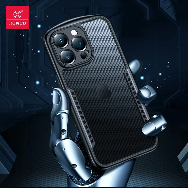 

Xundd Gamer Case for IPhone 13 Pro Max Case Shockproof Matte Carbon Fiber Phone Cover for IPhone 13 Pro Max Funda Capa Coque