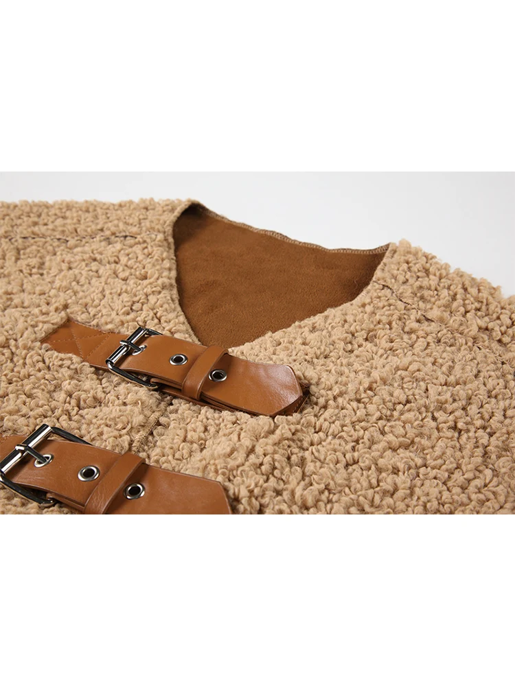 Женские винтажные замшевые меховые куртки с шалью однобортная куртка из овечьей