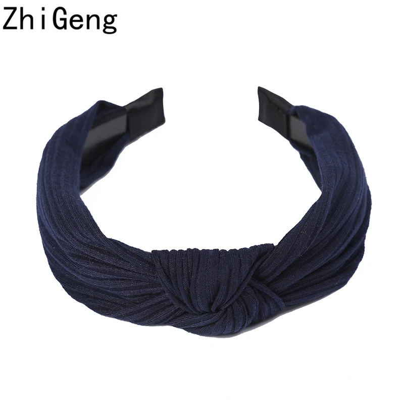 Нескользящая эластичная повязка на голову для мытья лица вязаные широкие