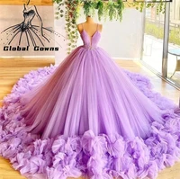 cinderella purple sweetheart quinceanear dresses beaded ruffles princess sweet 16 ball gown dress graduation vestidos de 15 a%c3%b1os