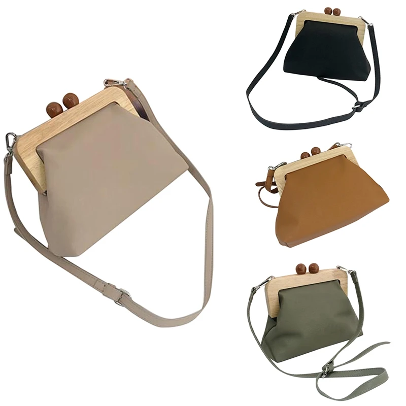 Женская сумка простая Сумочка в стиле ретро кошелек из мягкой искусственной кожи