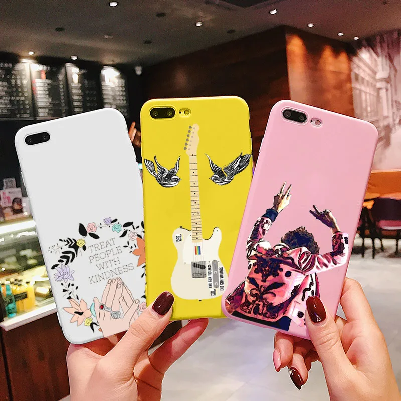 Мягкий силиконовый чехол с принтом Гарри стили для телефона iPhone XS 11 12Mini Pro MAX XR 7 8 SE