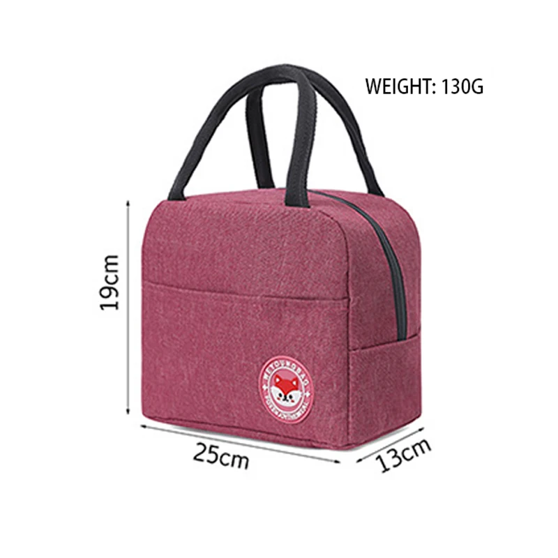 

Portable Cooler Bag Waterproof Lunch Fridge Bags Nylon Zipper Thermal Oxford Lunch Bags Travel Picnic Drink Fruit Food Handbag