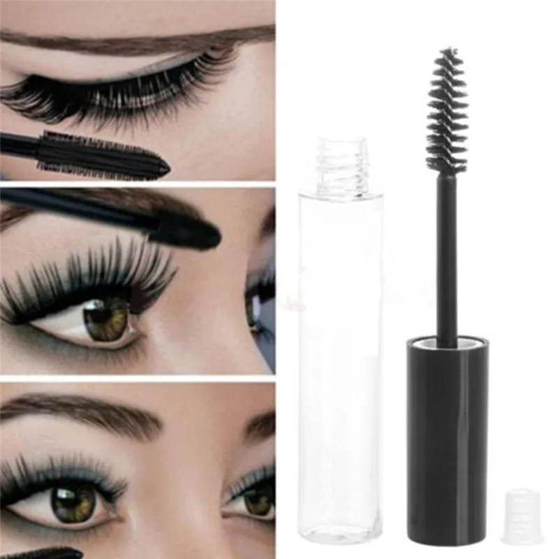 

5pcs 10ml Mascara Tubes with Plug Transparent Eyeliner Refillable Bottles DIY Eyelashes Oil Vial Container Makeup Cosmetic Tool