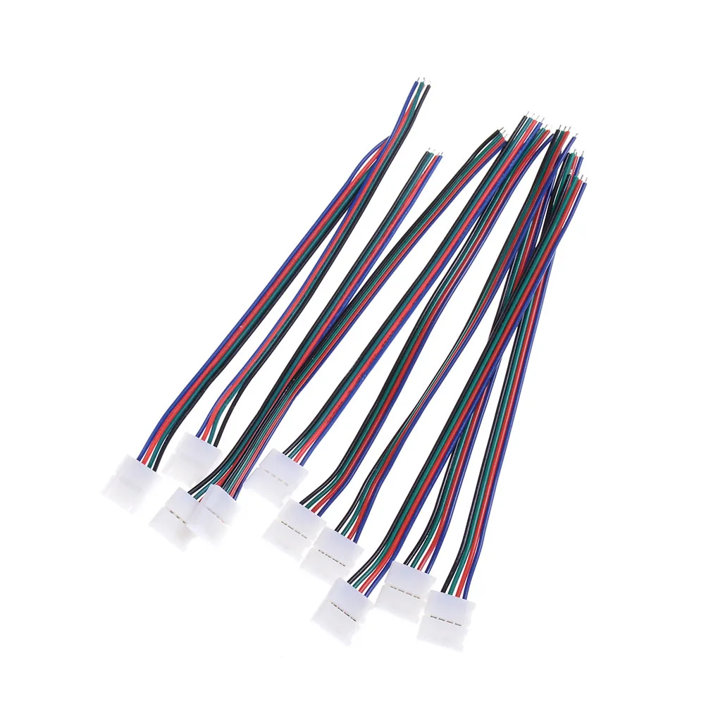ZLinKJ 10 шт./лот мм 4 Pin RGB светодиодные ленты Разъем один разъем с кабелем для SMD LED 5050