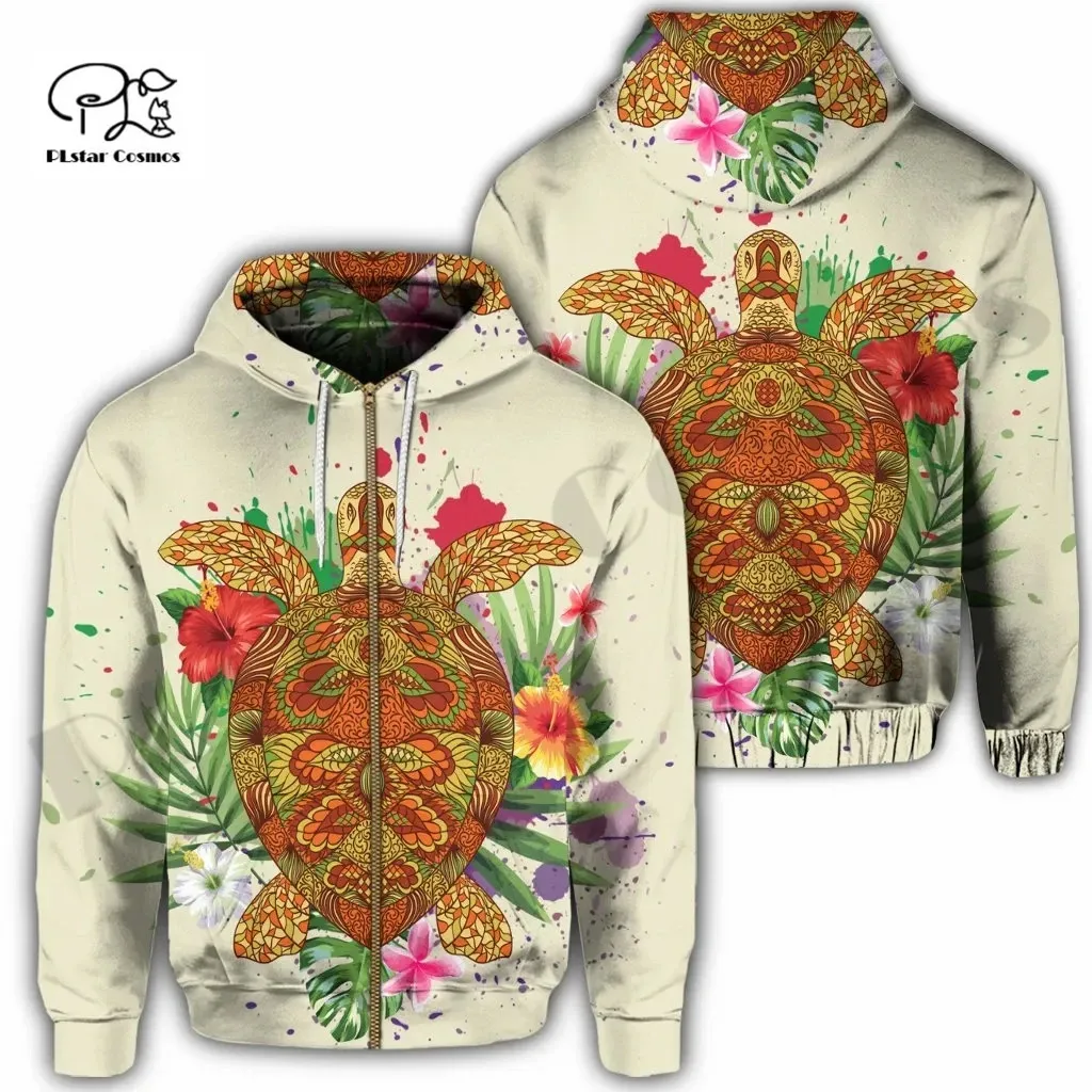 

PLstar Cosmos 3DPrint Newest Tribe Hibiscus Sea Turtle Art Funny Unique Harajuku Streetwear Unisex Hoodie/Sweatshirt/Zip Style13