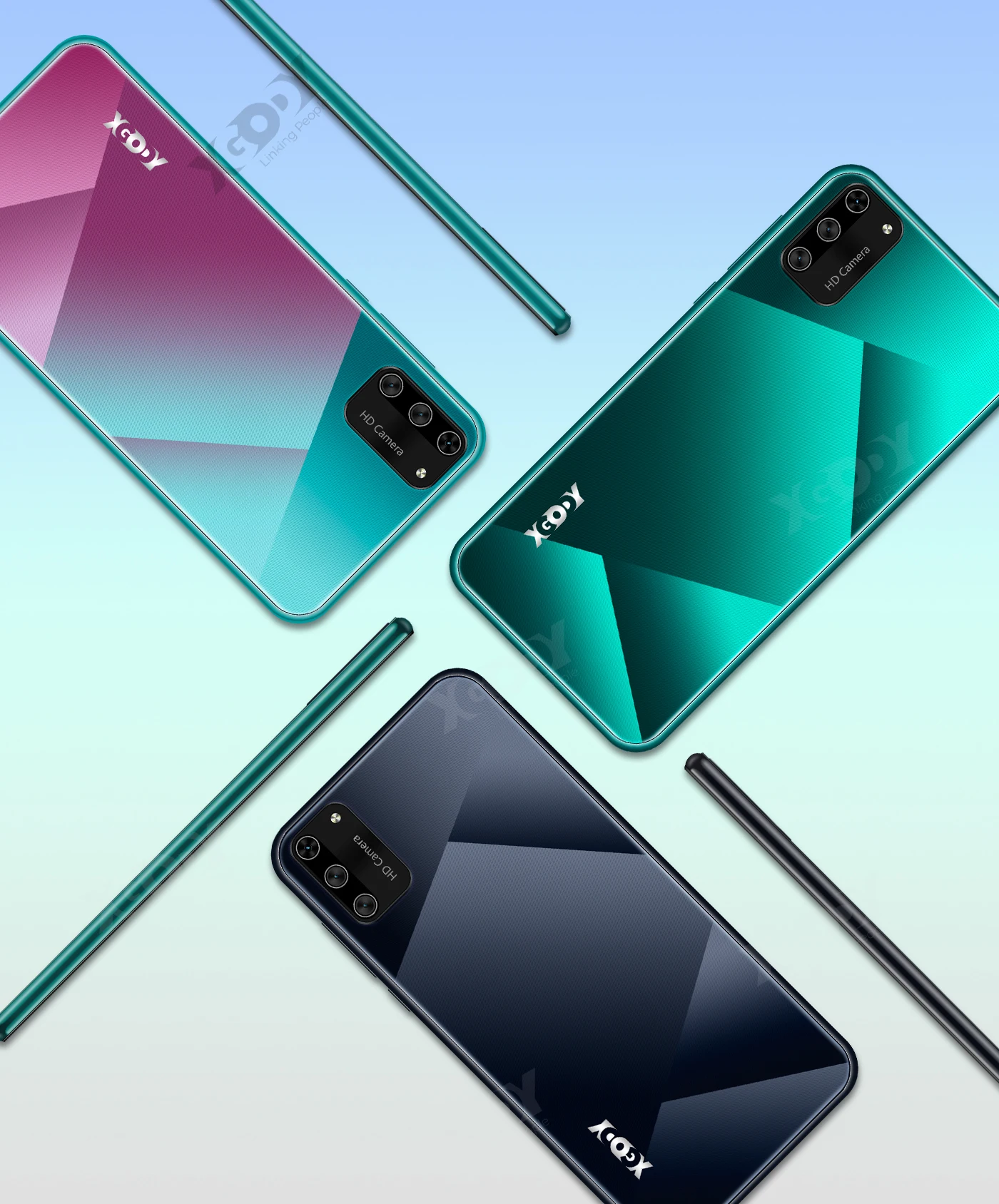 Celulares de Espanha Xgody Polegada Smartphone Android 9.0 18:9 Tela Cheia 1gb 8gb Quad Core 5mp Câmera 2500mah Gps Wifi 3g Telefones 5.5 5 tela cheia 1gb 8gb quad core 5mp