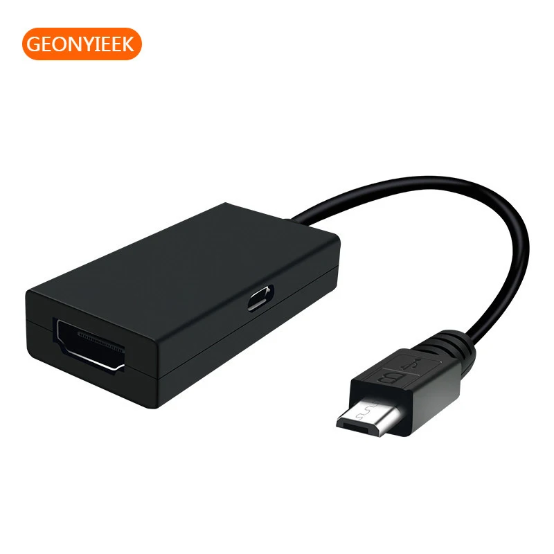 

GEONYIEEK Micro USB To HDMI-compatible Adapter for TV Monitor 1080P HD Audio Video Cable Converter for Samsung HuaweiI Xiaomi