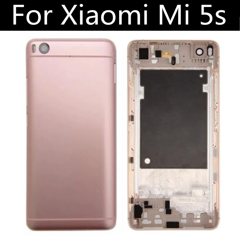 

5.15" Back battery cover For Xiaomi Mi5S Mi 5S side Buttons Rear Housing Door Replacement Repair