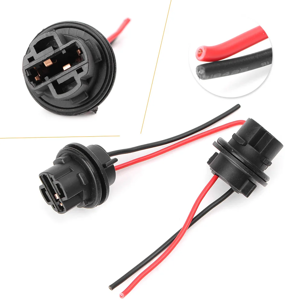 

2PCS 7440 992 T20 Adapter Wiring Harness Socket for Headlamp Fog Light Lamp Headlight Universal Car Accessories