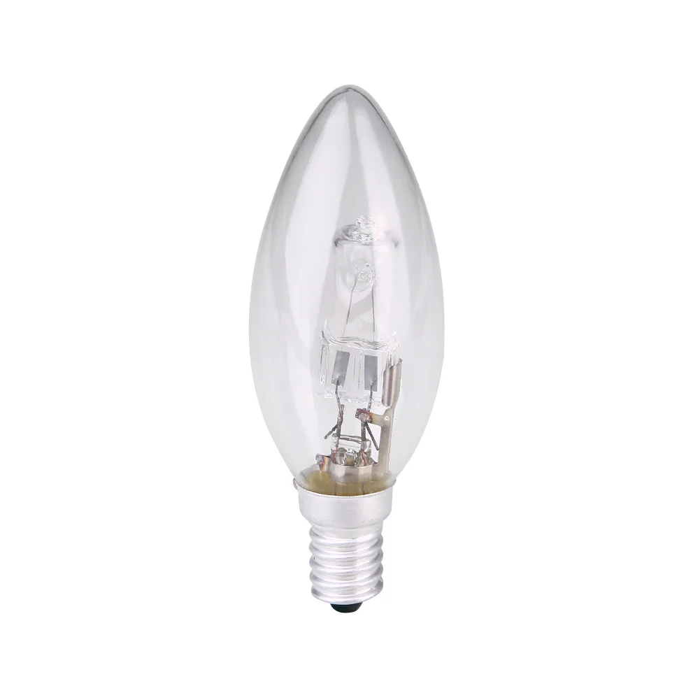 E14 C35 28W лампы в форме свечи формы галогенная лампа AC220v-240v освещение трубки |