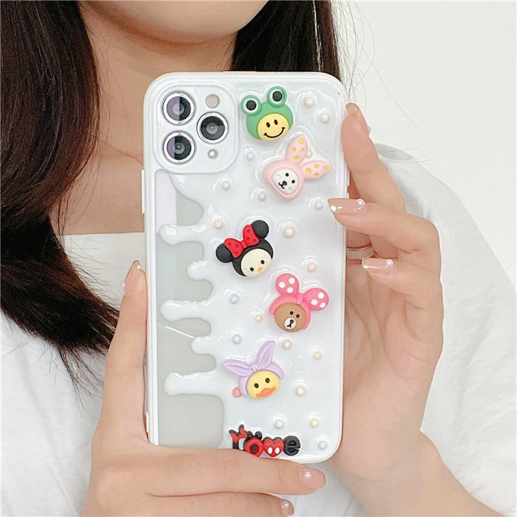 

New 2021 Disney Donald Duck minnie mouse waterproof 3D phone Case for iPhone 7/8 plus x xr xs max 11/12pro max 12mini