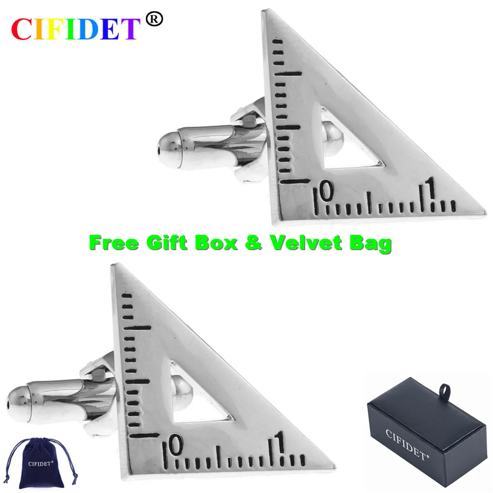 

Набор Запонок CIFIDET мужской, модная квадратная запонка для рубашек, бархатная сумка, Подарочная коробка, ювелирные аксессуары