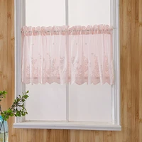 short curtains for kitchen sheer voile curtains valance for window treatment tulle curtains for living room bedroom