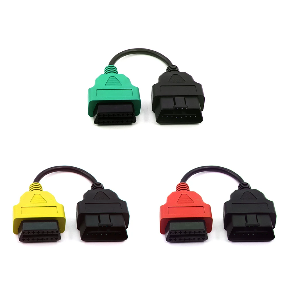 3 CABLE Горячий Авто OBD2 разъем Диагностический соединительный кабель с адаптером для FiatECUScan и Multiecuscan для Fiat - Цвет: 3 CABLE