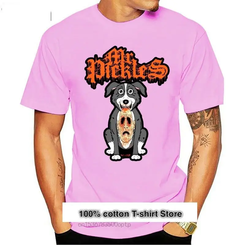 

Mr. Pickles-mascarilla facial para adulto, camiseta negra para hombre, con licencia