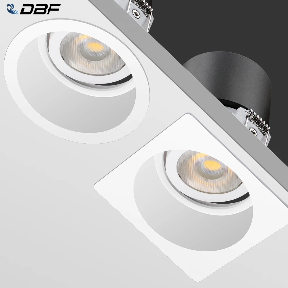

[DBF]Adjustable Angle LED Recessed Downlight Dimmable 7W 12W 15W LED Ceiling Spot Light 3000K/4000K/6000K Round/Square Spot Lamp