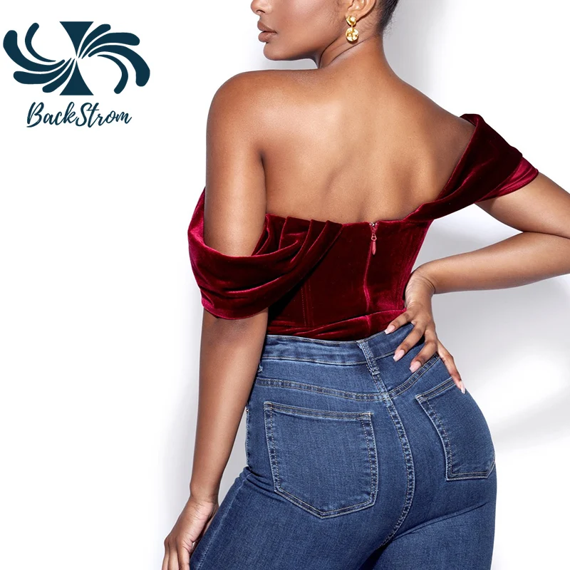 

Женский комбинезон с открытыми плечами, с глубоким V-образным вырезом