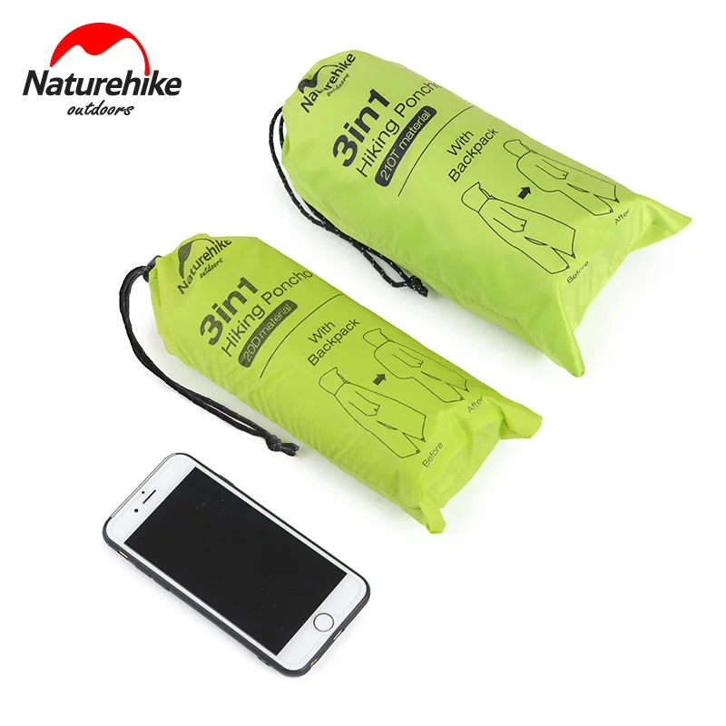 Naturehike открытый горный Туризм Прогулки 3 в 1 пончо триады для грунтовки тент