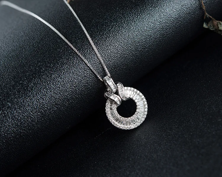 Подвеска из серебра 925 пробы для ожерелья рождественские круглые ювелирные