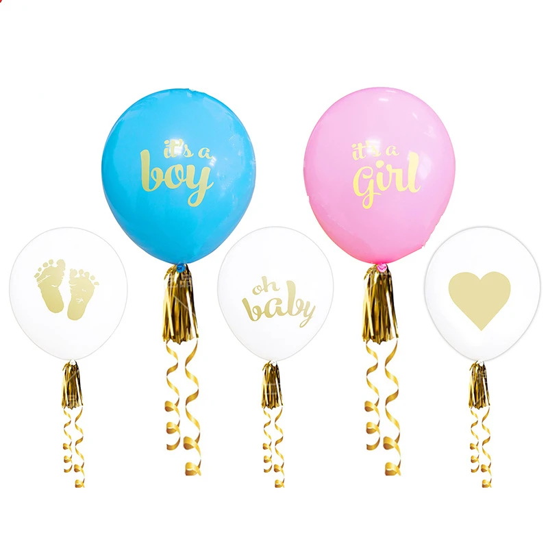 10 шт. латексный воздушный шар для мальчиков или девочек с буквенным принтом