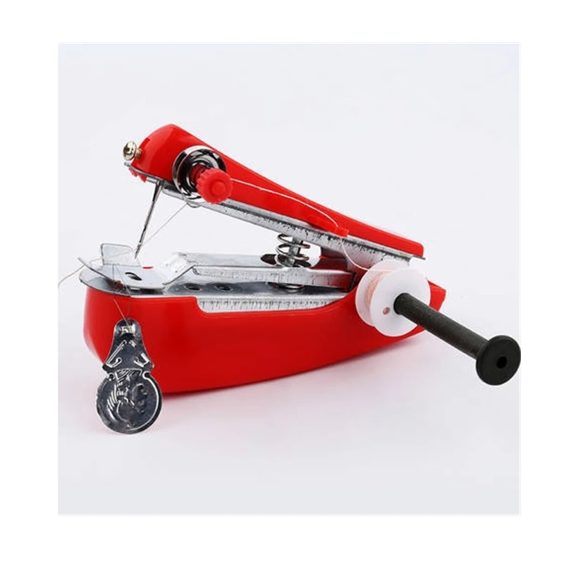 Портативная ручная швейная машинка бытовой инструмент для быстрого шитья и