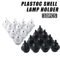 10pcs 240v e27 light bulb socket pendant lamp holder screw in socket plastic for e27 light bulb white black