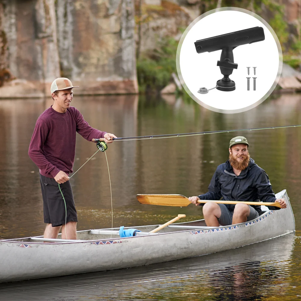 

1 Pc Fishing Rod Rack Rotating Fishing Rod Bracket Fishing Supply (Black)