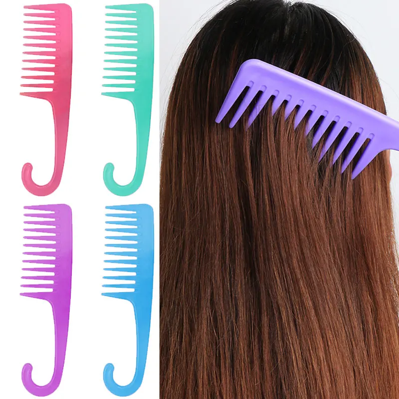 

Расческа с крючком и широкими зубьями для уменьшения выпадения волос