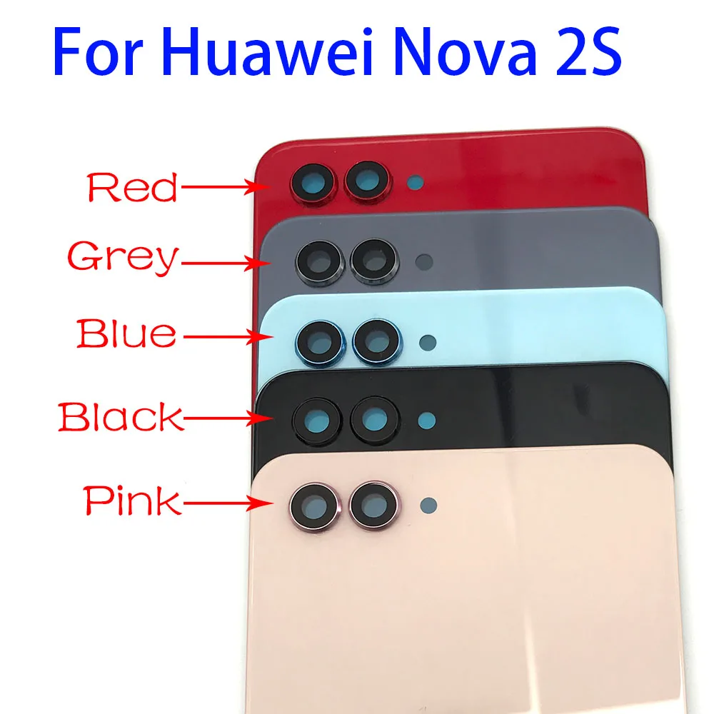 

Задняя крышка батарейного отсека запасная часть корпуса с клейкой наклейкой для Huawei Nova 2S