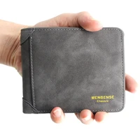 new frosted mens wallet short large capacity fashion casual wallet multifunctional business wallet
