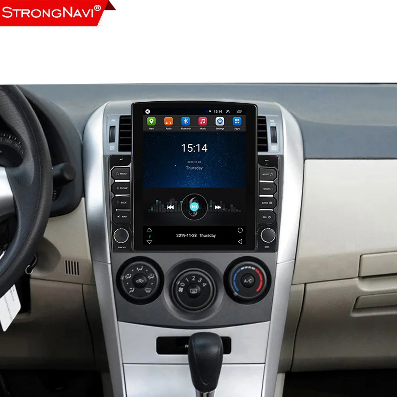 Tesla экран 2 Din Автомобильный Android + 32G для Toyota Corolla E140/150 2006-2013 Радио мультимедийный