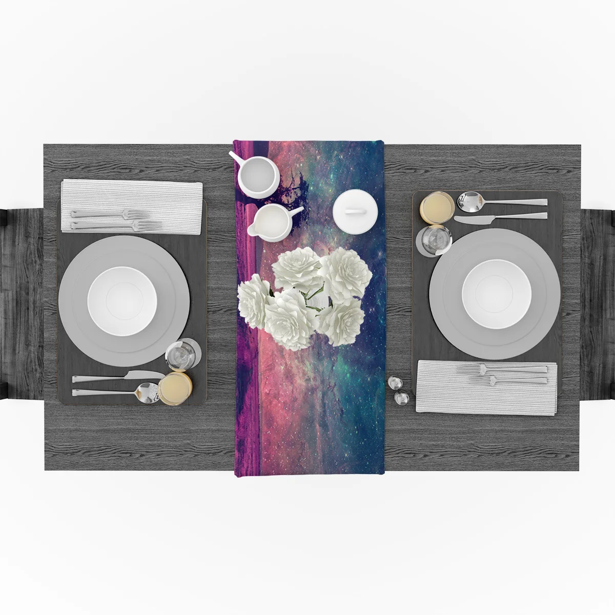 Настольные бегуны современные фантастические пейзажи небо Луна пространство