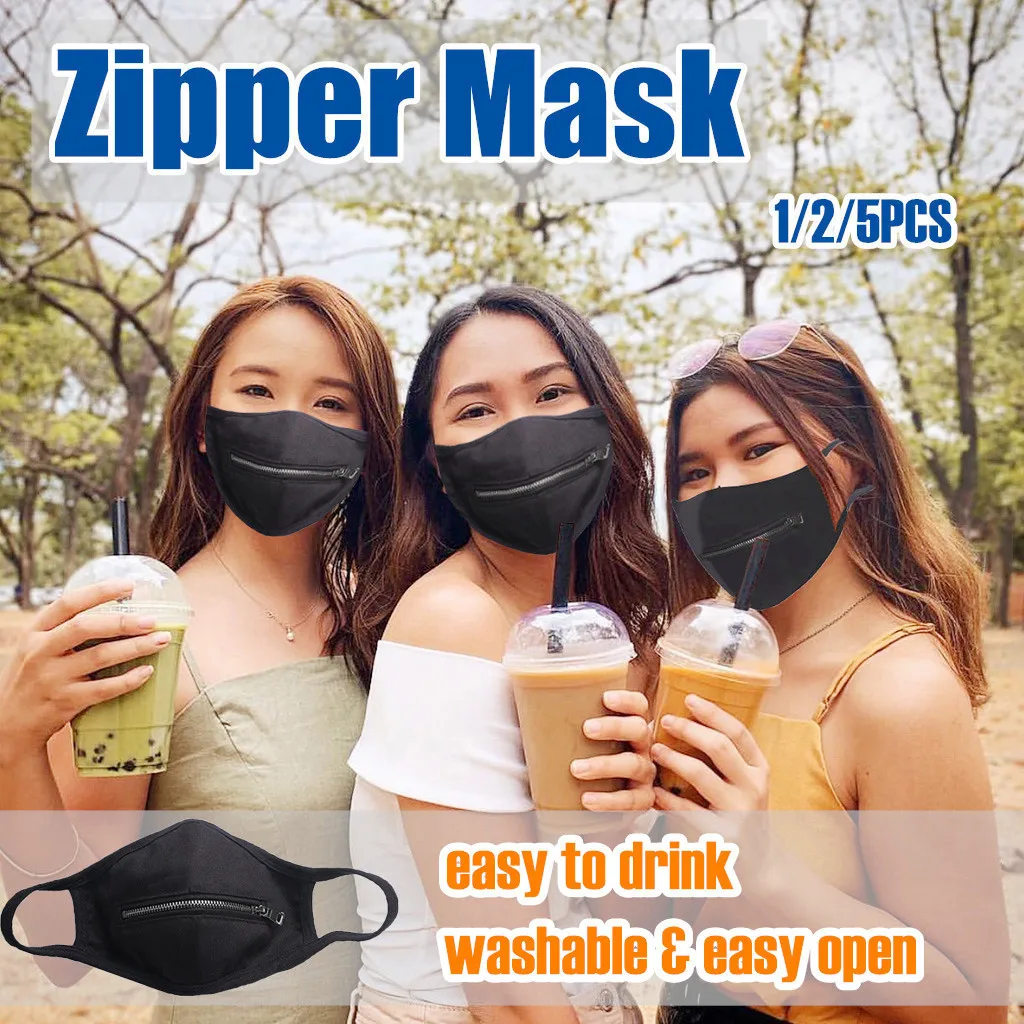 Маска Mascarilla Masque моющаяся многоразовая маска для лица Мужская и Женская на молнии