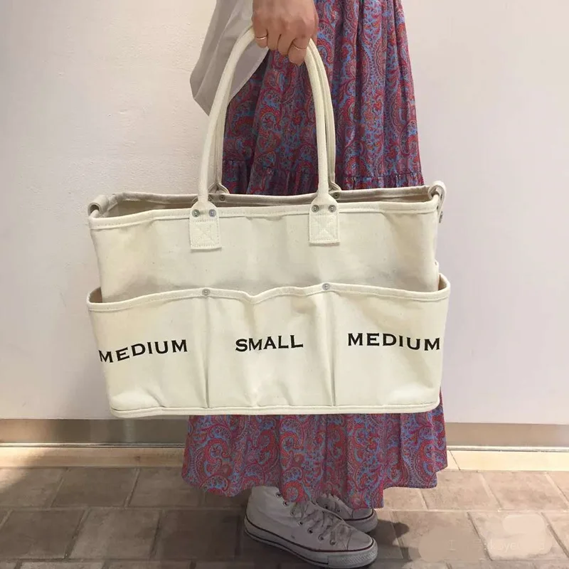 

Luxury Brand Simple Canvas Tote Bag 2021 New Fashion Maternal and Child Shopping Large-capacity One-shoulder Handbag onthego sac