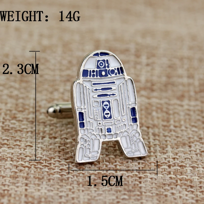 Запонки «Звездные войны» Сокол Дарт Вейдер BB8 R2D2 истребитель рыцарь Штурмовик супергерой Зажимы для галстука, запонки для фанатов ювелирные изделия подарок