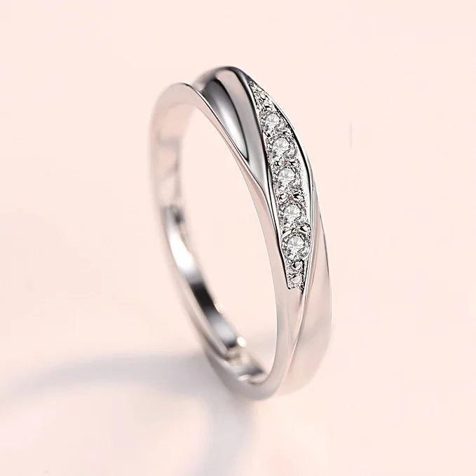 

TR2099 S925 sterling silver setting Couple Ring couple ring, wedding ring