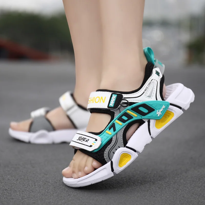 

2021 summer new children's sandals baby toddler shoes girls beach soft bottom non-slip boys sports leisure 27-38