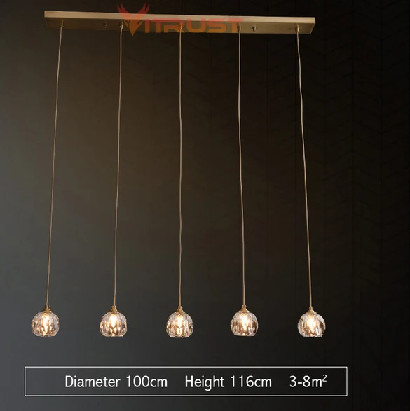 Современная хрустальная арматура для люстры гостиной, спальни, столовой, ресторана, сверкающая люстра, подвесные светильники - Цвет абажура: 5 lights L