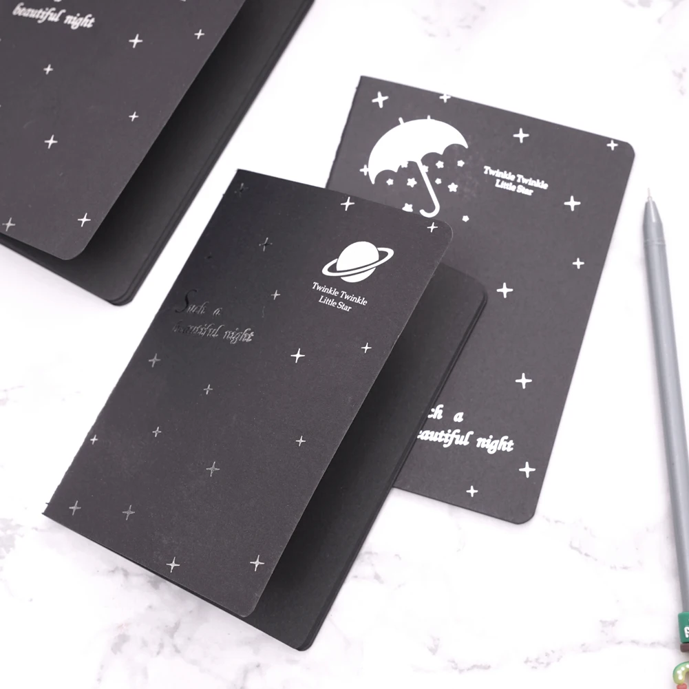 

New Sketchbook Diary Soft Cover Black Paper For Drawing Painting Book Graffiti Notebook Supplies Office Sketch School N3H1