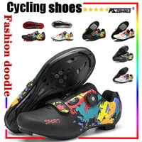 cycling shoes graffiti style outdoor pro racing bicycle sneaker unisex comfortable spd zapatillas and sapatilha mtb bike shoes