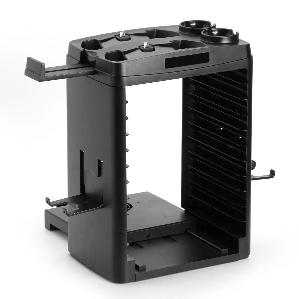 Вертикальное зарядное устройство в виде дисковой башни для PS4/ PS4 Slim/ Pro