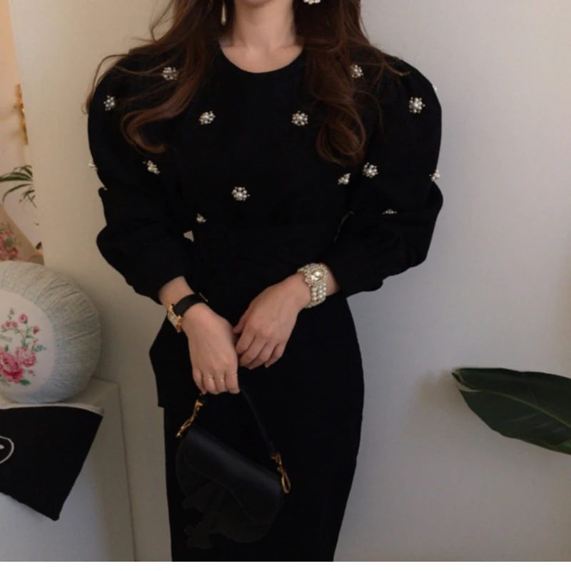 

Chic Spring New Women Casual Loose Oversize Retro Corduroy Belt Dress Female Vintage Elegant Party Lace Up