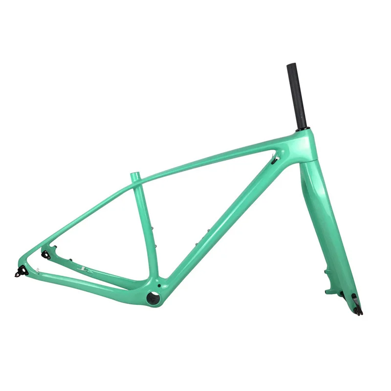 Mint Green Spcycle T1000 карбоновая рама и вилка для горного велосипеда 27,5 er 29ER карбоновые рамы с 15*100 мм через ось вилки PF30 гарнитура - Цвет: Mint Green