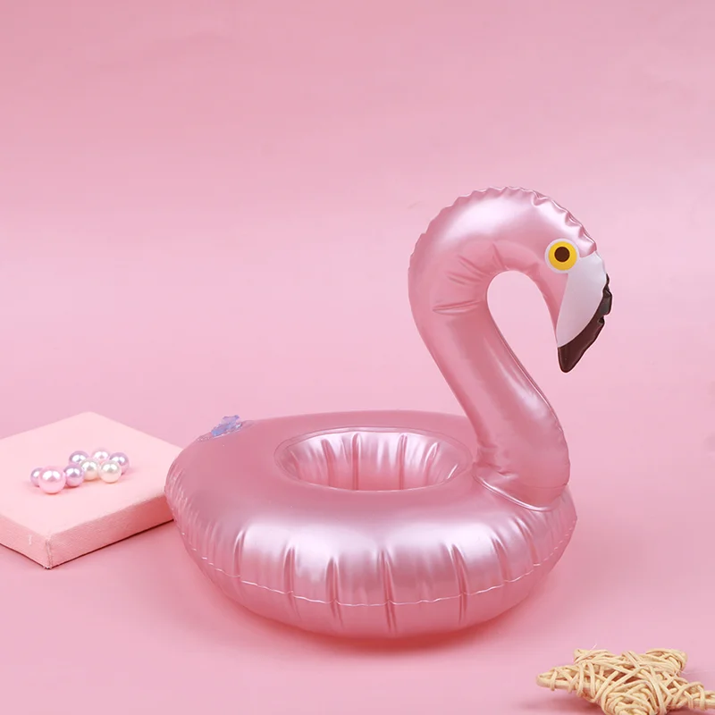 Mini flotador inflable para piscina de flamencos, juguetes flotantes para bebidas, portavasos, juguetes de fiesta para ni&ntilde;os, juguetes de regalo-4